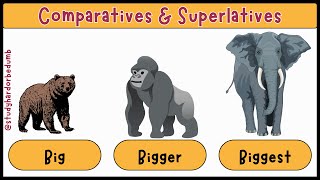 Comparative and Superlative Adjectives for Kids  Learn How to Compare in EnglishEnglish Vocabulary [upl. by Nirahs]