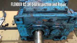 FLENDER B2 SV 04A Gearbox Inspection and Repair [upl. by Koffler294]