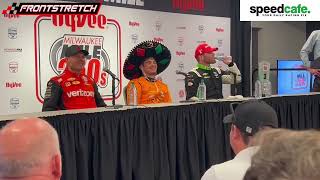 Pato OWard Will Power amp Conor Daly Discuss Getting on the Podium at Milwaukee [upl. by Conway]