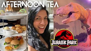 JURASSIC AFTERNOON TEA 🦖🦕 SOUTH KENSINGTON IN LONDON 🧁🥪 Ampersand Hotel ☕️🍰 Natural History Museum 🦴 [upl. by Leirraj]