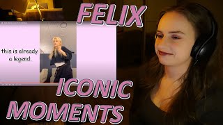 REACTING TO  Felix Being Iconic for 8 minutes [upl. by Ynnavoj251]