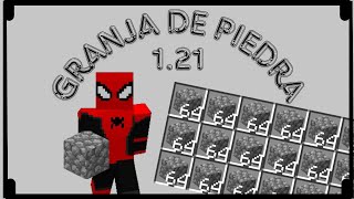 Tutorial Granja de piedra para Minecraft Bedrock y Java 🪨121 [upl. by Pinckney]