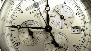 ZEPPELIN Chronograph 100 Jahre Zeppelin 76801 [upl. by Adnole]