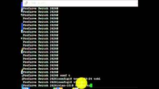 HP Procurve Switch 2626 configure trunk [upl. by Assylem]