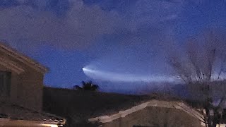 SpaceX launch seen from Las Vegas freaks dogs out March 18 2024 [upl. by Aicened]