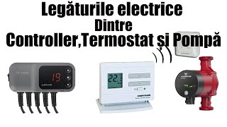 Cum să fac legaturile electrice corecte dintre controler termostat si pompa de recirculare [upl. by Ativak]