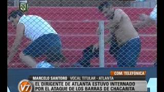 Visión Siete Violencia en el fútbol Chacarita  Atlanta [upl. by Esilahc]