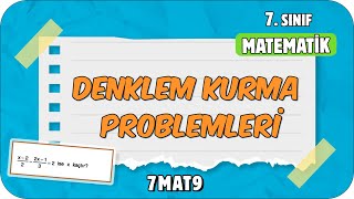 Denklem Kurma Problemleri 📘 tonguçCUP 2Sezon  7MAT9 2024 [upl. by Amaryl]