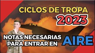 Notas para entrar en Tropa EJÉRCITO DEL AIRE Ciclo 1 [upl. by Pengelly]