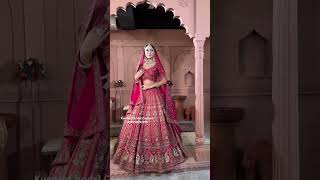 Beautiful designer wedding lehenga from Kundans bridal Couture wedding shoot lehenga ￼ [upl. by Nyrok706]