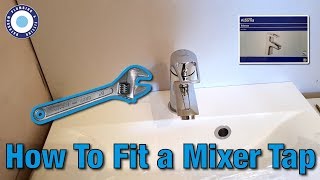 How To Fit Basin Mixer Taps  Change MIxer Taps  Alterna Bristan Valenza Install [upl. by Maccarone]