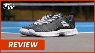 Babolat Jet Tere 2 Tennis Shoe Review quick light comfortable  perfect for on amp off court use [upl. by Nydnarb]