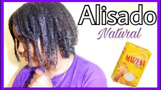 ALISADO NATURAL DE MAIZENA EN CABELLO AFRO [upl. by Ewnihc]