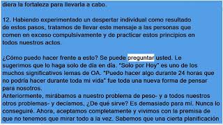 Comedores Compulsivos Anónimos  OA 2da Edición [upl. by Aij]