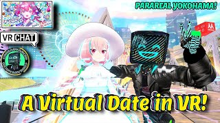 A Virtual Date in VR Virtual Market Summer 2024 World Showcase Parareal Yokohama [upl. by Nauqyaj]