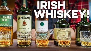 Tasting amp Ranking 5 Irish Whiskeys  How to Drink [upl. by Arekahs992]