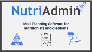 Meal Planning Software for nutritionists and dietitians  NutriAdmin [upl. by Rehpinnej]