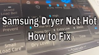 Why Samsung Dryer Not Hot  How To Fix [upl. by Jaquelin]