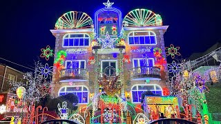 ⁴ᴷ Dyker Heights Christmas Lights 2022 in Brooklyn New York City ✨NYC Christmas ✨ [upl. by Nimzay848]