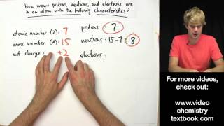 Practice Problems Net Charge Mass Number Atomic Number [upl. by Llennod826]