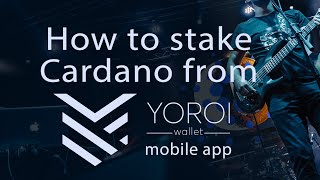 How to stake ADA from Yoroi mobile wallet app in FilipinoTagalog [upl. by Anait479]