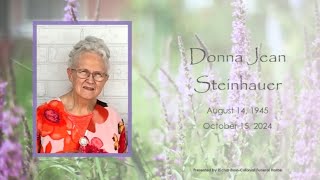 Sister Donna Steinhauer’s Celebration of Life  October 20 2024 [upl. by Dorkus]