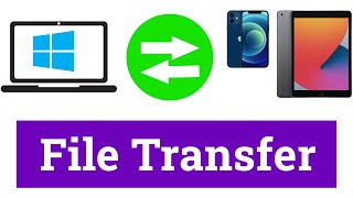 How to Transfer Files between iPad iPhone and Windows 10 Computer without using iTunes  Softwares [upl. by Pubilis]