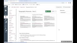 DM215 Graphic Communication  Typography Hierarchy Part 1 [upl. by Clive]