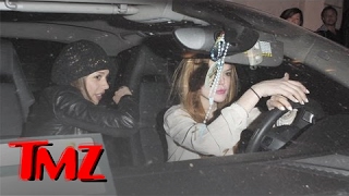 Lindsay Lohan Flees After Striking Person with Car  TMZ [upl. by Hughett]