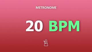 20 BPM Metronome [upl. by Nosneh687]