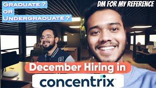 Concentrix ki December Hiring  Take My Employee Reference  Office Vlog  Clear Amcat and Versant [upl. by Rivy986]