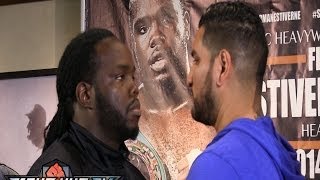 Stiverne vs Arreola full press conference and face off video [upl. by Egoreg]