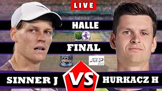 🔴LIVE SINNER J vs HURKACZ H  HALLE OPEN 2024  Finals sinner halleopen atptour tennislive [upl. by Godric258]