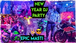 New year DJ PARTY ରେ ମଜା ଆସିଗଲା 😍  Odia bhaina vlogs  Odia vlogs  New year eve 2024 [upl. by Romney]