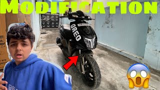 TVS NTORQ Modifications 😱  TVS NTORQ MODIFIED  TVS NTORQ 125  Sanskar Sharma Vlogs [upl. by Asatan]