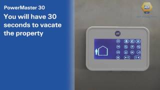 How to fully set your alarm  PowerMaster 30 Panel  ADT UK [upl. by Anirak]