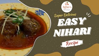 Easy Nihari Recipe Super Delicious Nihari Recipe In pressure Cooker Aghas Kitchen [upl. by Teryn291]