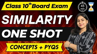 One Shot Series  Chapter 1 Similarity  Class 10th Geometry  Board Exam  Maharashtra Board [upl. by Demetria144]