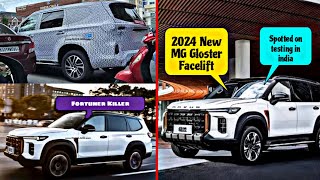 🇮🇳 2024 MG Gloster Facelift spotted in india 🔥 Toyota Fortuner Killer 🔥 Price amp Launch date 👑 King [upl. by Nosirb]