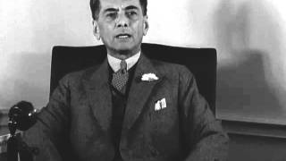 Manuel Quezon hails action of United States freeing the Philippine Islands [upl. by Essilem]