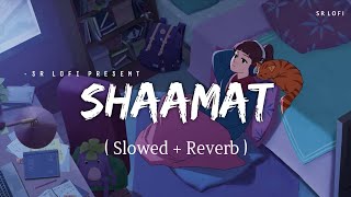 Shaamat  Lofi Slowed  Reverb  Ankit Tiwari Tara Sutaria  SR Lofi [upl. by Nelleyram]