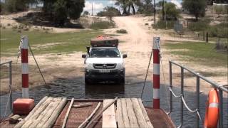 Kumaga ferry crossing boteti river [upl. by Naihs]