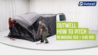 How to Pitch Newburg 240  160 Air  Outwell 2023 [upl. by Missy]