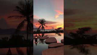 Koh Samui Sunsets at the Ritz Carlton Koh Samui Thailand [upl. by Anilam225]