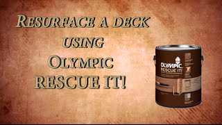 How to restore a deck with Olympic Rescue It wood resurfacer [upl. by Boff]