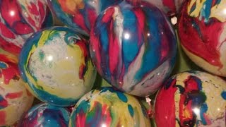 Marbleized Balloons pop [upl. by Kussell820]