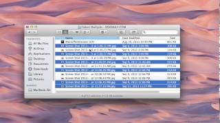 Select Multiple Files in Mac OS X with a CommandClick [upl. by Ardeha]