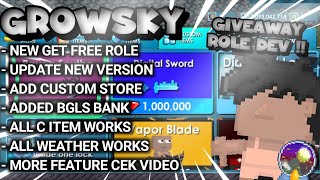 Growtopia Private Server ‼️ Giveaway Role Dev 💥 Daily Online 7 GrowSky Ps [upl. by Epillihp]