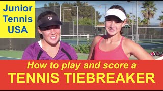 How to play a tennis tiebreaker  Where to stand when to move how keep score  and have fun [upl. by Aleahc]