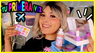 Ges ASMR Maquillaje 💄 CHICA amable Te maquilla con juguetes en tu PRIMER VUELO gesasmr [upl. by Leiad808]